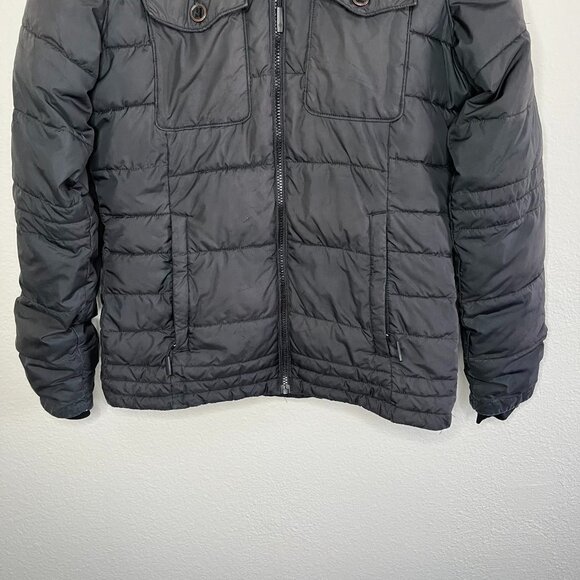 Columbia Mens Black Quilted Hooded Down Filled Jacket Size M - Picture 5 of 16